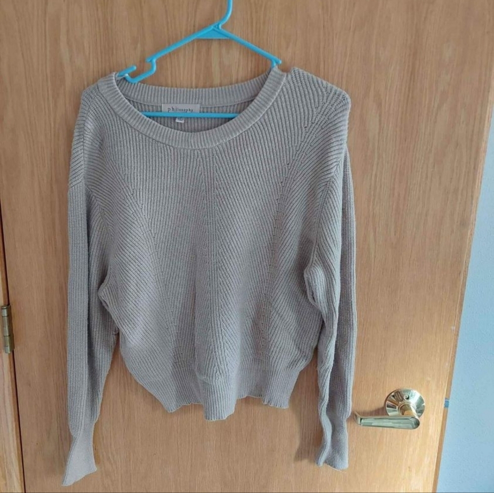 Philosophy beige sweater